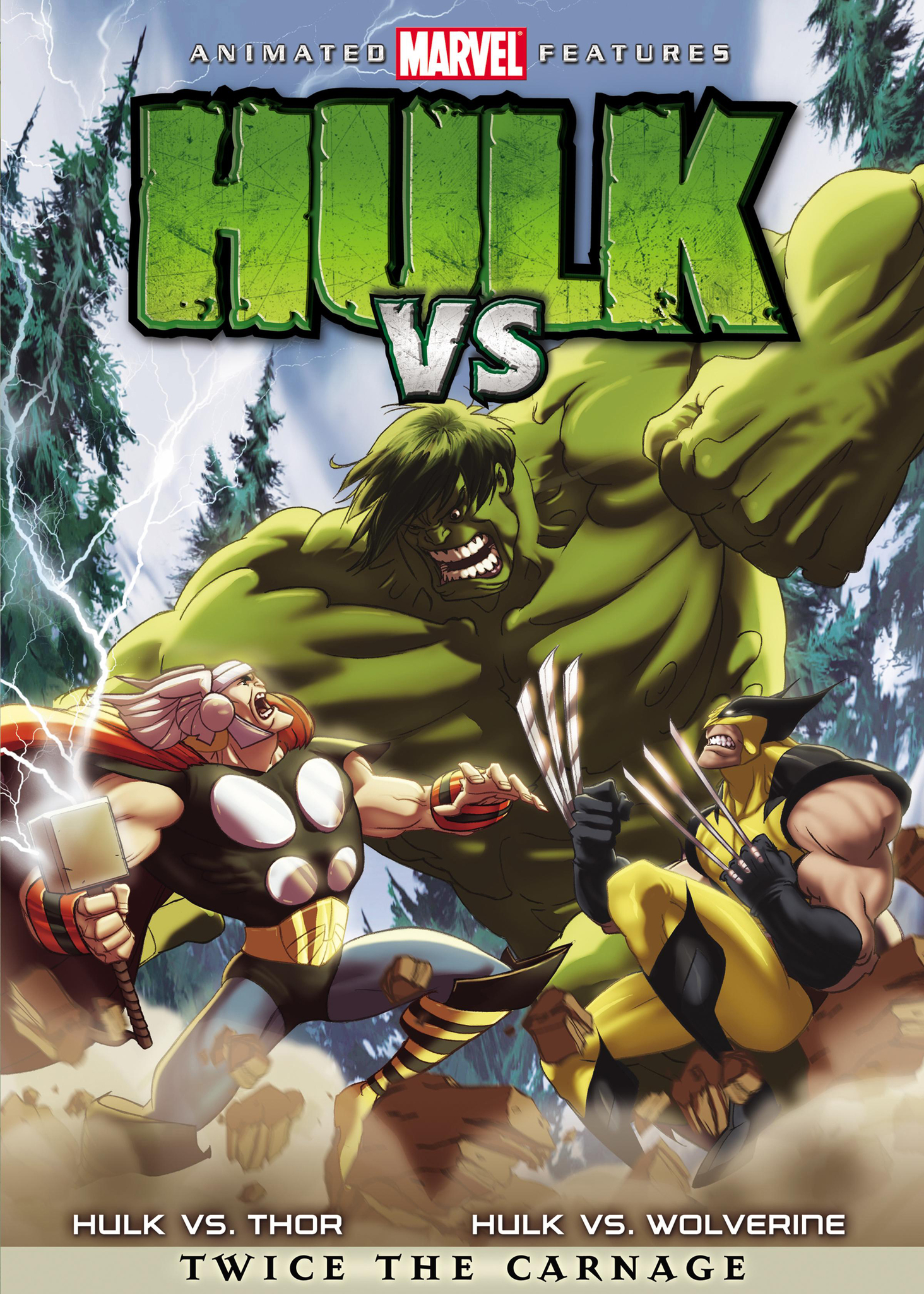 Hulk vs Wolverine Animationsfilm-Poster
